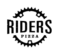 Riders Pizza box logo distressed